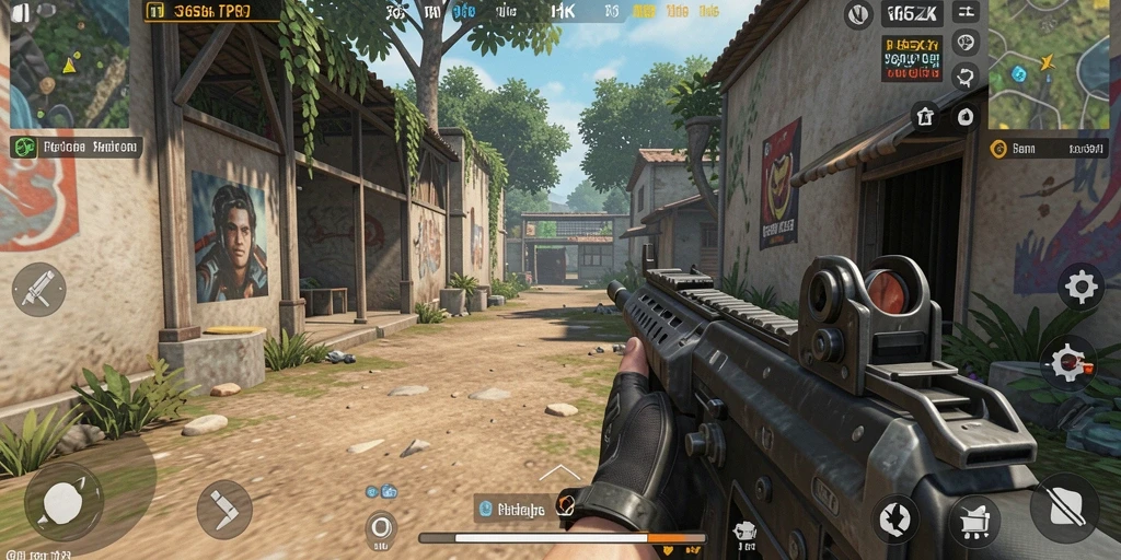 Tangkapan layar gameplay menegangkan dari 365ZK di battlefield.