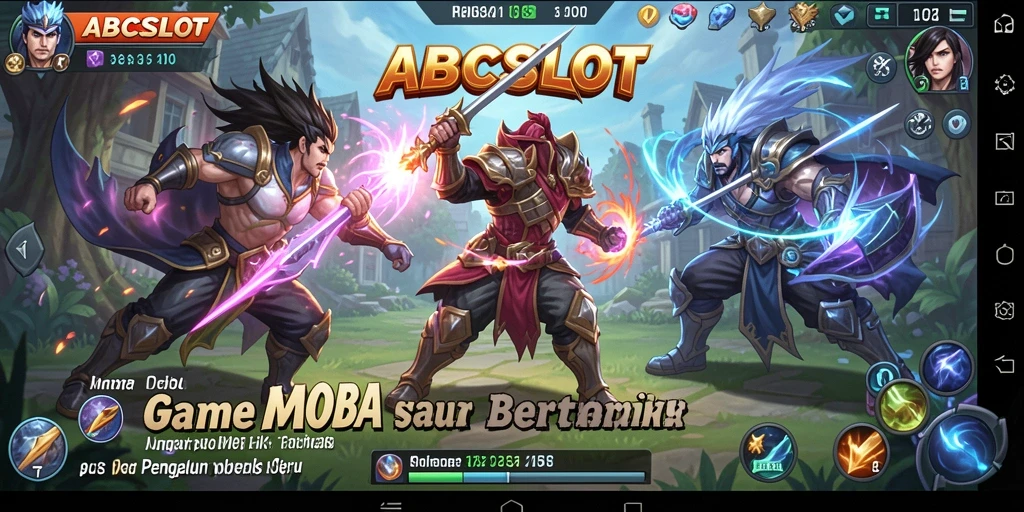 Menampilkan aksi seru gameplay MOBA di ABCSLOT.
