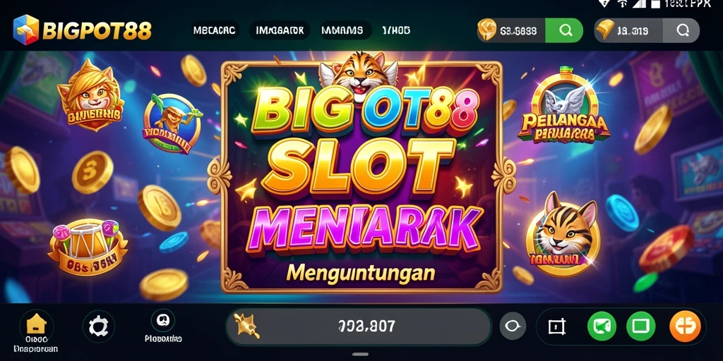 Tangkapan layar menunjukkan gameplay Slot yang menarik dan penuh warna.