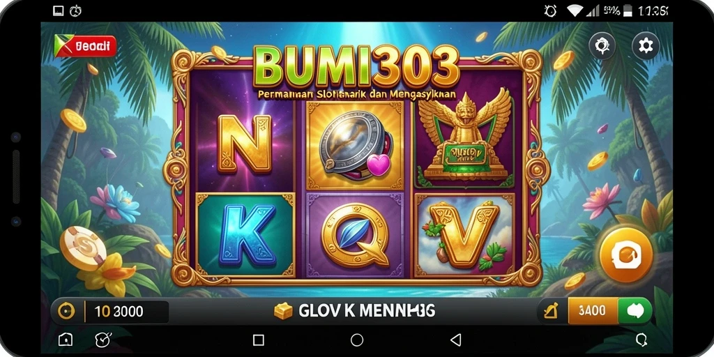 Screenshot BUMI303 menampilkan gameplay mendebarkan dari mesin slot.