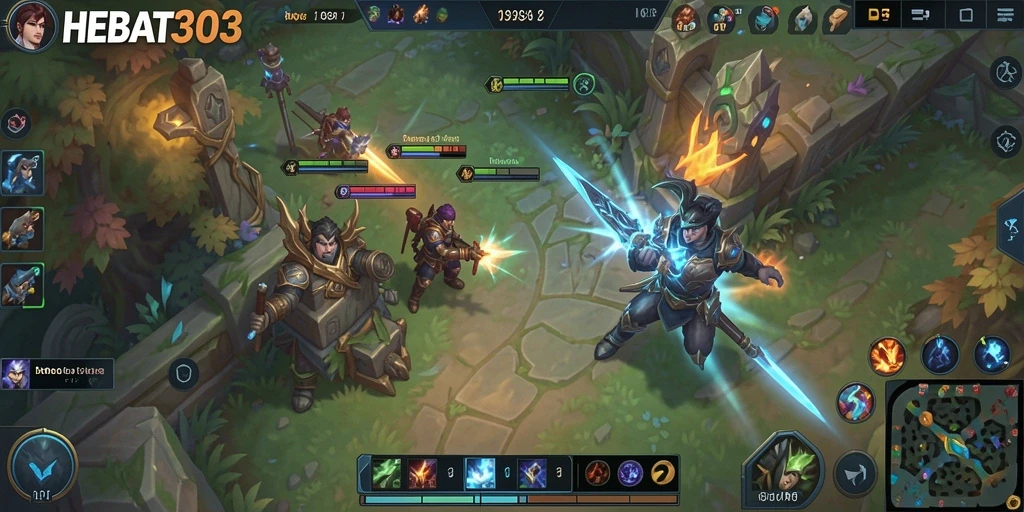 Tampilan aksi seru dalam gameplay HEBAT303 yang mendebarkan.