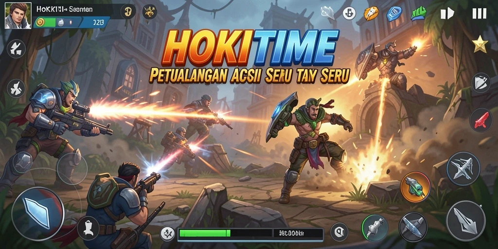 Tampilan gameplay HOKITIME yang mendebarkan dan penuh aksi.