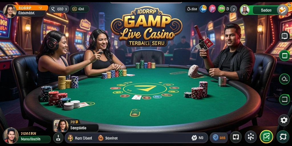 Tampilan gameplay Live Casino yang dinamis dan interaktif di IDRRP.