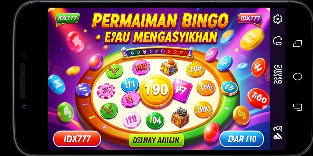 Tampilan gameplay seru dalam aplikasi Bingo IDX777.