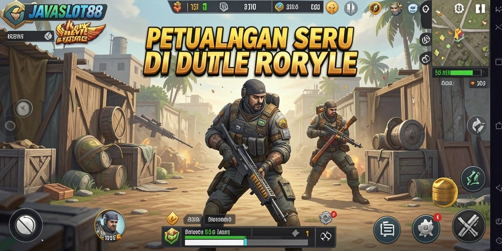 Tangkapan layar gameplay <strong>JAVASLOT88</strong> menampilkan aksi mendebarkan saat pertempuran sengit berlangsung.