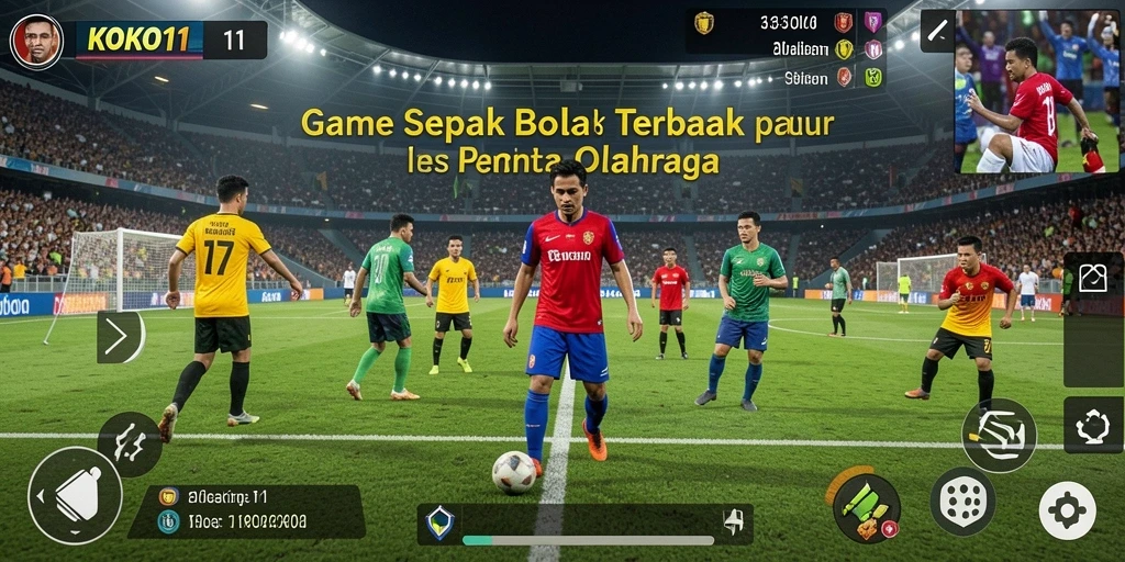 Tampilan menakjubkan dari pertandingan sepak bola di KOKO11.