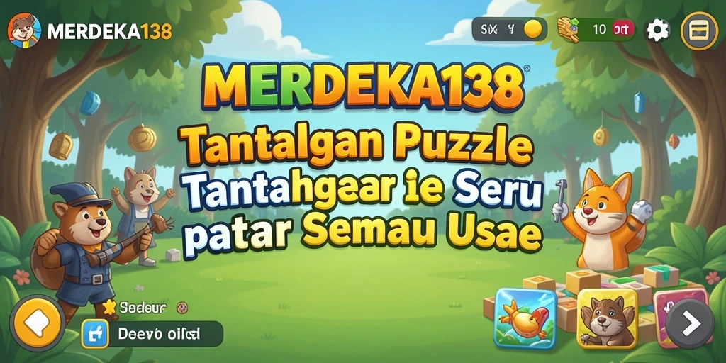 Screenshot gameplay SERU dari MERDEKA138, tantangan Puzzle menarik.