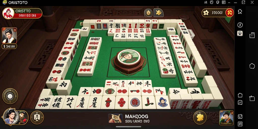 Tampilan menarik dari gameplay Mahjong ORISTOTO.