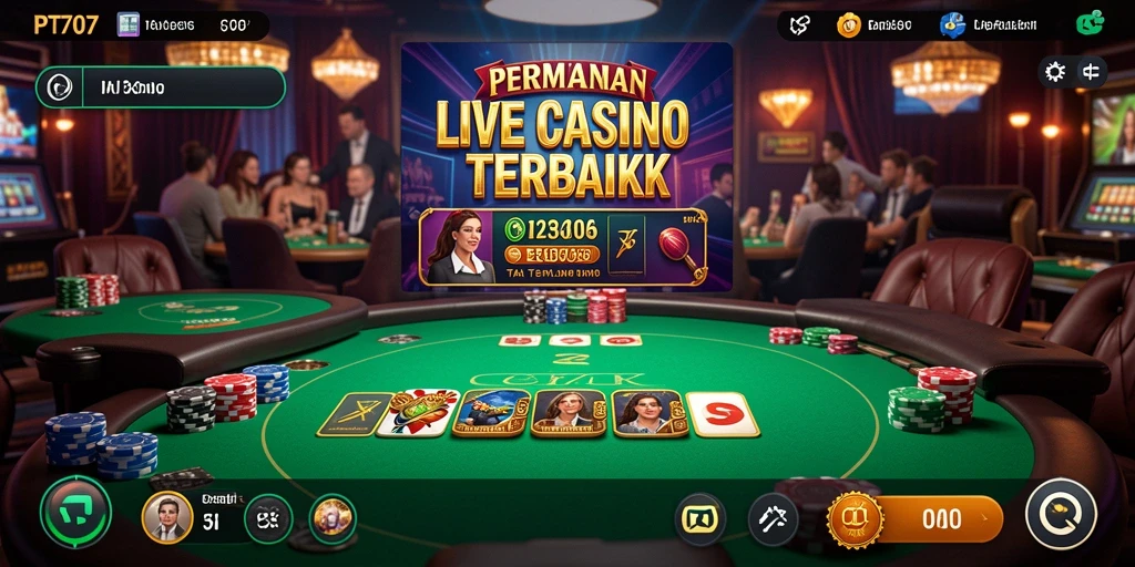 Gameplay Live Casino yang menakjubkan dan interaktif di PT707.