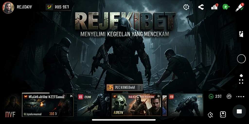 Tangkapan layar gameplay REJEKIBET menunjukkan suasana Horror yang mengerikan.
