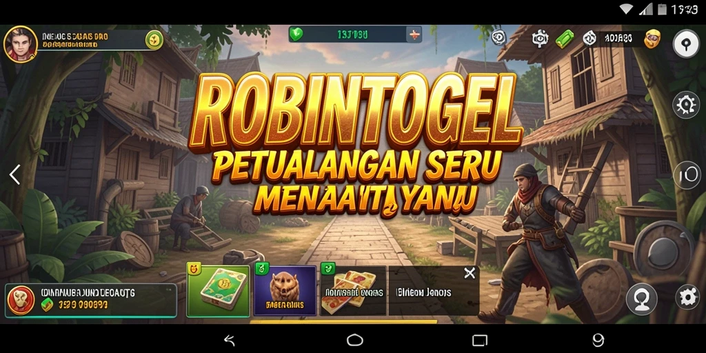 Tampilan gameplay seru dari ROBINTOGEL yang penuh petualangan.