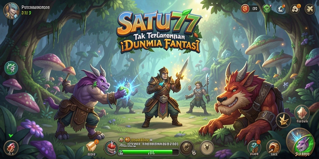 Tampilan gameplay SATU77 dengan aksi petualangan yang mendebarkan.