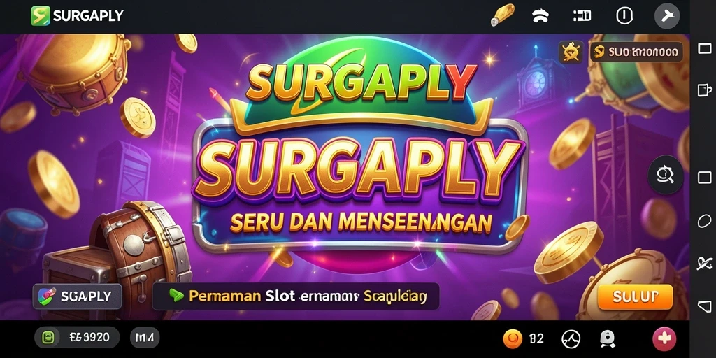 Gameplay seru dalam permainan Slot SURGAPLY dengan efek visual memukau.